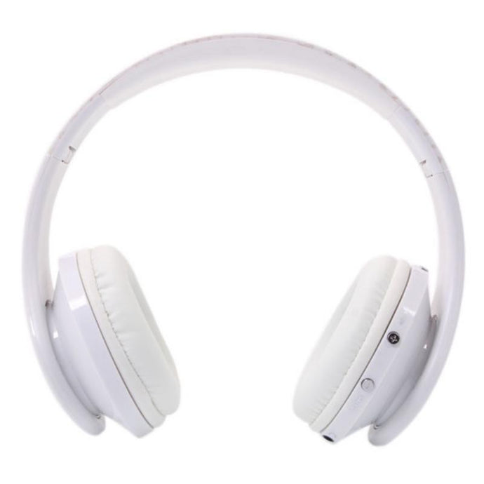 White Foldable Bluetooth Headset